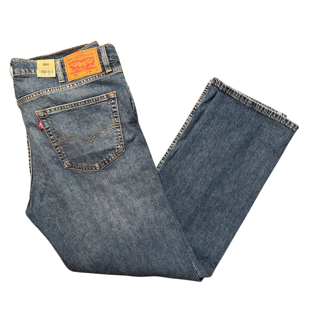 Levi's 511 Slim Jeans Levi's Ease Stretch Denim Blue Jeans NWT 38x30